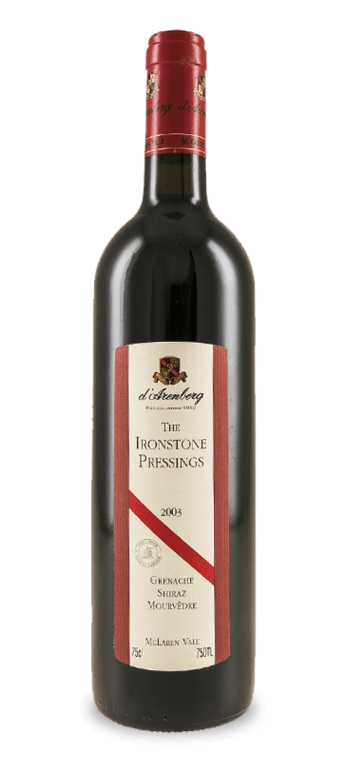 d'arenberg, the ironstone pressings grenache shiraz mourvedre, mclaren vale 2003