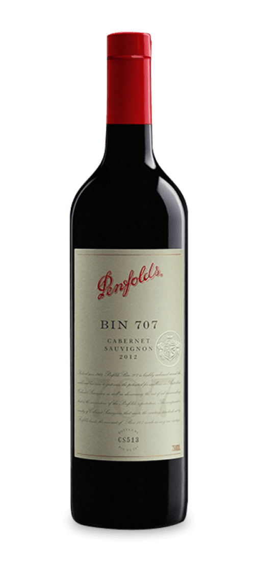 penfolds, bin 707 cabernet sauvignon, south australia 2012