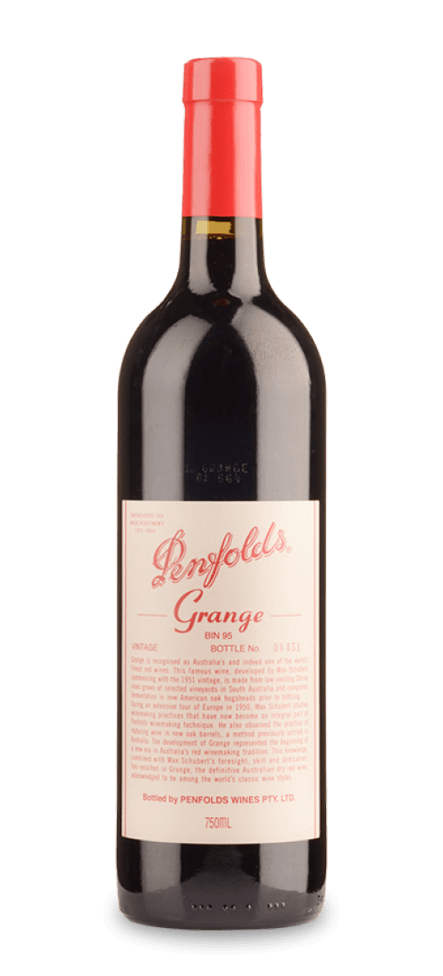 penfolds, grange, south australia 2001