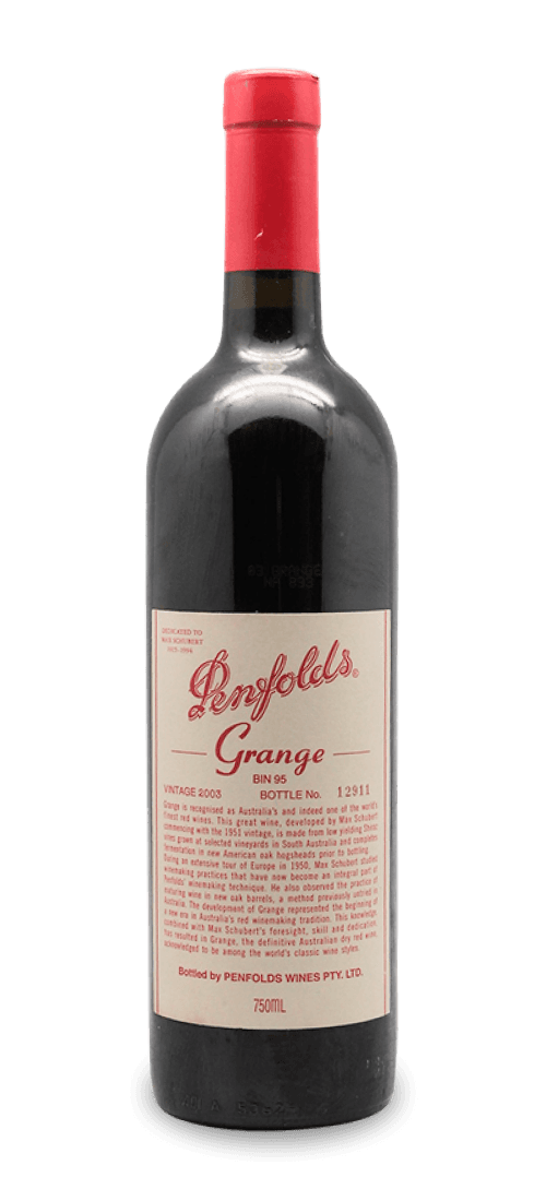 penfolds, grange, south australia 2003