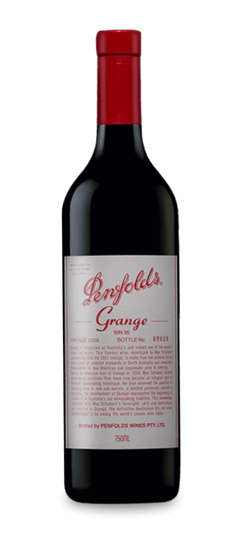 penfolds, grange, south australia 2009