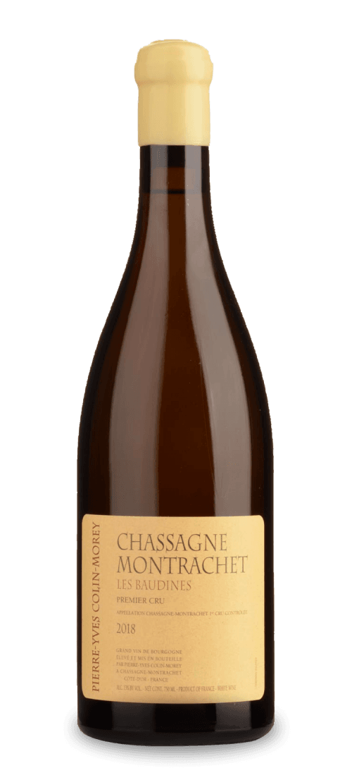 pierre-yves colin-morey, chassagne-montrachet premier cru, les baudines 2018