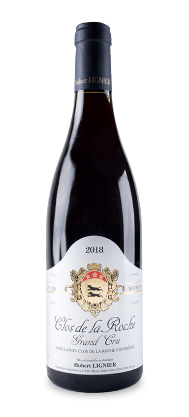 If you know Domaine Hubert Lignier for one thing, it should be the estate’s Clos de la Roche pinot noir. Hailing from the climats of Les Fremières and Monts Luisants, the grand cru wine sits at the pinnacle of depth, complexity, and structure. In his review, wine critic Neal Martin even praised it as “pure joy,” giving it a 94 to 96-point rating.
 
Ripe fruit and limestone soil make their presence felt from the get-go. Black cherries, plums, blackberries, and candied orange soar over top layers of dark chocolate, coffee, and earthiness. The medium body lingers on the mid-palate, revealing finely grained tannins before succumbing to a lengthy saline finish. Anyone hoping to own a part of Burgundy’s legendary 2018 vintage should look no further.