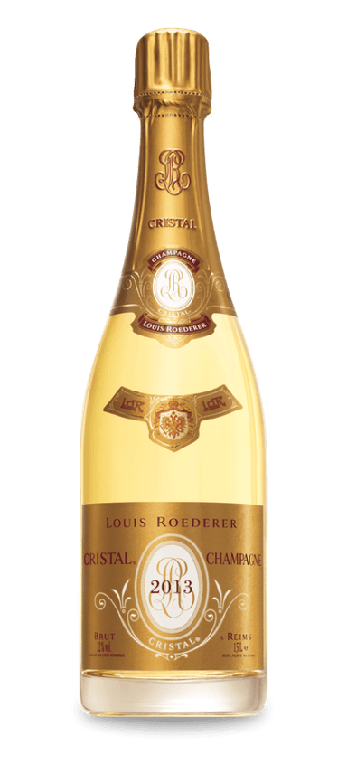 Cristal was created in 1876 to satisfy the demanding tastes of Tsar Alexander II, who insisted on having the best cuvée Champagne from France. Today, Louis Roederer Cristal Brut Champagne remains one of the most renowned wines in the world and serves as the flagship offering in the Roederer portfolio. The 2013 vintage lives up to its regal status, earning a 98-point rating from wine critic James Suckling, while John Gilman called it, “This is a very beautiful vintage of Cristal and a very, very worthy follow-up to the stellar 2012 version!” 

The 2013 growing season had a challenging start. Then summer arrived in glorious style with copious sunshine, high temperatures, and minimal rain, ideal for ripening chardonnay (40) and pinot noir (60). The freshness of the biodynamically-farmed fruit shines through, in part, because 2013 Cristal did not undergo malolactic fermentation. As a result, the final product is full and rich with an acid-rich frame that bodes well for long-term cellaring. Strawberries, green apples, brioche, pear, brioche, flower blossoms, and crushed rocks form the nose with underpinnings of salinity. Every aspect exists in equilibrium, giving 2013 Cristal a harmonious balance. Wine critic William Kelley noted, "Less introverted than its 2012 predecessor, readers won't regret trying a bottle of the 2013 Cristal young—even if I'd recommend forgetting some for a decade too.