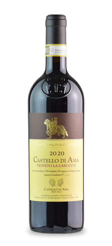 In the 1970s, four families formed a partnership in Ama with the goal of producing the finest possible wine. The partners acquired five parcels, including San Lorenzo, Bellavista, Bertinga, Montebuoni, and, of course, La Casuccia. It is on this 31-acre terraced plot that Castello di Ama La Casuccia was born.

Unlike many other Tuscan winemakers, Castello di Ama utilizes its highest-quality sangiovese for Chianti Classico instead of Vini da Tavola or Super Tuscans. The result is a ripe, aromatic, and beautiful wine with an unmistakable intensity and boundless depth. Best of all, collectors can enjoy this red blend in youth or wait for its 20th birthday before consuming it.

The Final Sip: La Casuccia is made in exceedingly small quantities and only during exceptional vintages. Don’t overlook an opportunity to acquire this Chianti Classico.