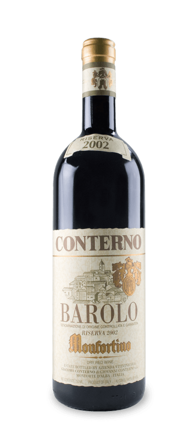 Giacomo Conterno’s Barolo Monfortino Riserva is only produced in exceptional vintages. 2002 was a volatile year – hail throughout the Piedmont region wiped out many grapes early in the season. However, those that survived were awarded a long, warm growing season. The result is a small amount of exceptional wine, adding to the rarity of the vintage. 

The 2020 Monfortino Riserva has many faucets that have continued to evolve over the last 20 years – and despite the age, freshness prevails. Herbal and floral notes are harmoniously layered with crunchy red berries, dried fruit, licorice, and earth. The wines are aged for a minimum of seven years in large casks (known as botti in Italy). These casks don’t provide traditional oak flavors (like vanilla) but create oxygen exchange that aids in overall flavor development – and this wine is not lacking in flavor or structure. Wine Spectator critic Bruce Sanderson wrote, “This is incredibly fresh, vibrant and expressive, exhibiting complex aromas...Intense and elegant at once, with finesse and structure, ending with a saline and mineral aftertaste.”

The Final Sip: While it wouldn’t be complete insanity to open a bottle to enjoy now, the 2002 Giacomo Conterno Barolo Monfortino Riserva will last until at least 2040. Available quantities are small; get some bottles now to open and explore this wine’s development over the next 15 years.