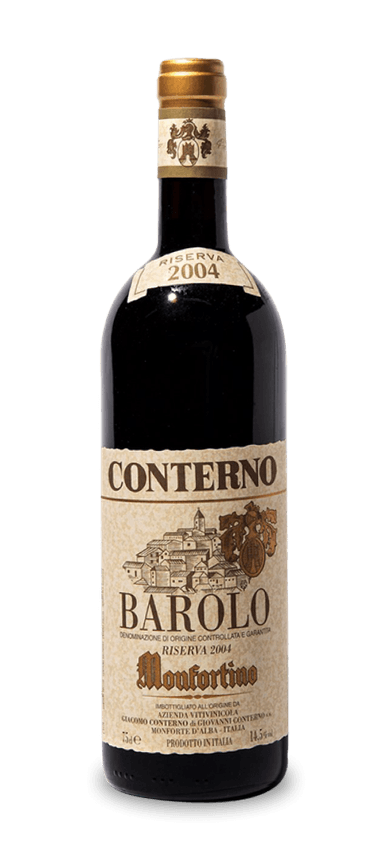 Like the famous wines it produces, the Giacomo Conterno brand is long-lived: the Conterno family has a legacy in Piedmont that goes back to the early 1900s. Now managed by the fourth generation, Giacomo Conterno is known for constantly producing some of the highest quality and most age-worthy Barolos in Italy. Their first Riserva was released during the first World War and continues to be a highly sought-after wine.

Barolo’s 2004 vintage is known for producing wines with ripe red fruit character and exceptional balance – a delayed harvest allowed for a longer ripening season. The 2004 Giacomo Conterno Barolo Monfortino Riserva is no exception. Notes of blood orange, roses, tar, smoke, and strawberry can all be found, while firm but approachable tannins compliment a strong acid core. Vinous’s Antonio Galloni scored the wine 100 points, writing, “When it comes to pure finesse, the 2004 plays in a league of its own...I imagine the 2004 Monfortino will give readers an utterly spellbinding drinking experience for the next few decades.” The finish lingers for what seems like hours on the palate and leaves you wanting more.

The Final Sip: Only around 600 cases of Monfortino Riserva are produced, and then, only in the best vintages. Get your hands on a few bottles if you can – while already ethereal now, these wines have decades to go in bottle.