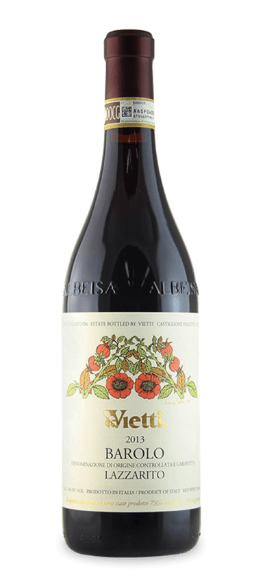 Serralunga d’Alba is on full display in 2013 Vietti Barolo Lazzarito. The fruits came from a southwestern facing vineyard in the township’s rolling hills and were blessed with generous growing conditions. As a result, the Barolo ripples with force and intensity. Waves of dark red fruit, tobacco, smoke, and gravel rise to the forefront - all signatures of the region. 

That’s not even the impressive part. This hedonistic Barolo has balance rivaling that of Suni Lee. It has a broad, bulking structure with beautiful nuance and an evocative nose. Wildflowers, loam, and exotic spice swirl atop of a harmonious body of pillowy tannins and a concentrated core. As wine critic Antonio Galloni put it, “The 2013 is a real stunner.”

The Final Sip: Wine critic Monica Larner aptly described this red, saying, “2013 Barolo Lazzarito shows the power and the intensity of the Serralunga d'Alba township in full force.”