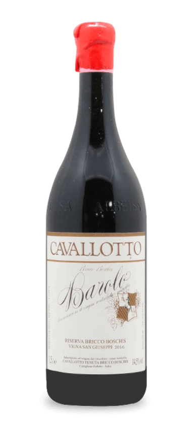 When people think of Barolo, they think of Tenuta Vitivinicola Cavallotto. The fifth-generation estate sits in the center of Barolo, with 23 vineyards stretching across the Boschis hills. Combine this coveted terroir with the hospitable 2016 growing season, and it’s clear why there’s no place like Barolo.
 
The 2016 Cavallotto Barolo Bricco Boschis San Giuseppe Riserva is a gorgeous, powerful, and silky red with fruity purity and ultra-refined tannins. Red cherries, raspberry jam, citrus, leather, limestone, tobacco, and spice form a compelling core that remains light on its feet amid the endless complexity. Anticipate this Barolo to only improve with a decade or two in the cellar.
 
The Final Sip: Discover what makes Barolo one-of-a-kind with this silky and powerful red from Cavallotto.