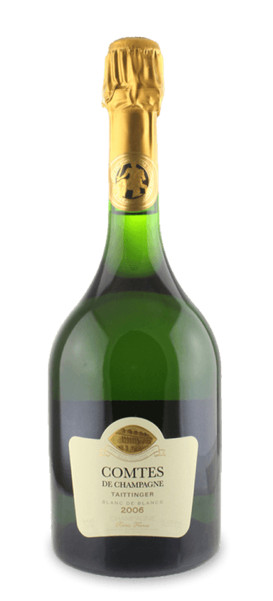 When people think of Taittinger, they think of Comtes de Champagne. This flagship cuvée captures the best qualities of the house and distills them into a single bottle. For the 2006 vintage, chef de cave Loïc Dupont marries freshness with ripeness and elegance, yielding a truly magical blanc de blancs.
 
The 2006 Comtes de Champagne has evoked comparisons to the 2002 and 2004 vintages. Each is smooth, rich, and creamy, though the 2006 showcases more textural complexity and weight. Lively notes of orchard fruit, freshly baked brioche, orange zest, walnuts, and wildflowers enhance a medium to full body rife with chalk from some of the finest terroir in Côte des Blancs. In the words of wine critic Antonio Galloni, "Comtes de Champagne remains the single best value (in relative terms) in tête de cuvée Champagne. I suggest buying a case and following it over the next 20-30 years."
 
The Final Sip: Everything comes together to make 2006 Comtes de Champagne a modern classic rendition of this iconic cuvée.