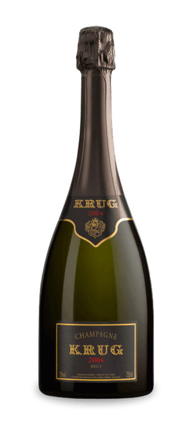 Krug stands out as the unofficial master of blended Champagne. All of its wine is made in wooden casks and undergoes malolactic fermentation, which yields a distinctive richness and complexity. Moreover, the house only releases its vintage brut following exceptional harvests. This exceedingly high standard ensures that wine lovers are rewarded with only the best when they invest in Krug.

In the words of wine critic John Gilman, “2004 Krug Brut Millésime is a superb example of the vintage.” The blend aged for 12 years prior to release, and oh, what a release it was. The foundation of minerals and spice buttress dazzling notes of orchard fruit, lemon zest, dried flowers, and brioche. Krug Vintage Brut has weight and density that other Champagnes in the 2004 vintage lack, making it possible to drink in youth or hold for several decades. For those lucky enough to come across a bottle, do not hesitate.

The Final Sip: 2004 Krug Vintage Brut outshines its peers with a spellbinding blend of complexity, tension, and poise.