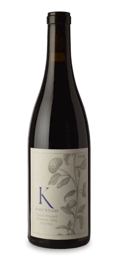 knez winery, pinot noir cerise vineyard, anderson valley 2010