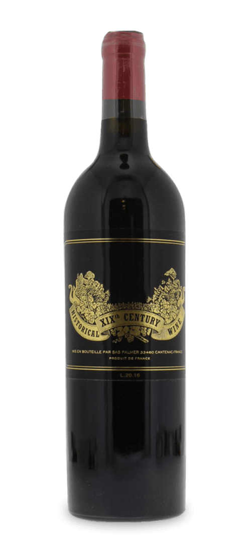 chateau palmer, historical xixth century wine l.20.17, vdf 2016