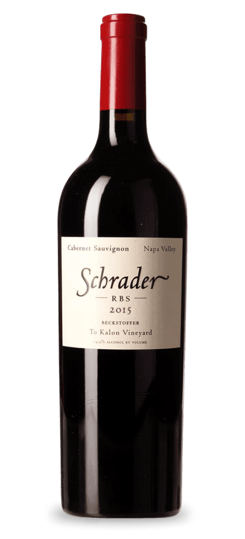 schrader, rbs beckstoffer to kalon vineyard cabernet sauvignon, oakville 2015
