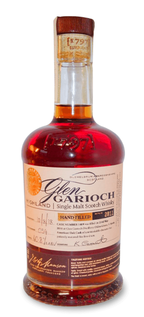 glen garioch, single malt oloroso sherry oak 'full cask no' 3962, highlands 2011