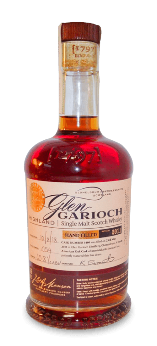 glen garioch, single malt oloroso sherry oak 'full cask no' 3963, highlands 2011