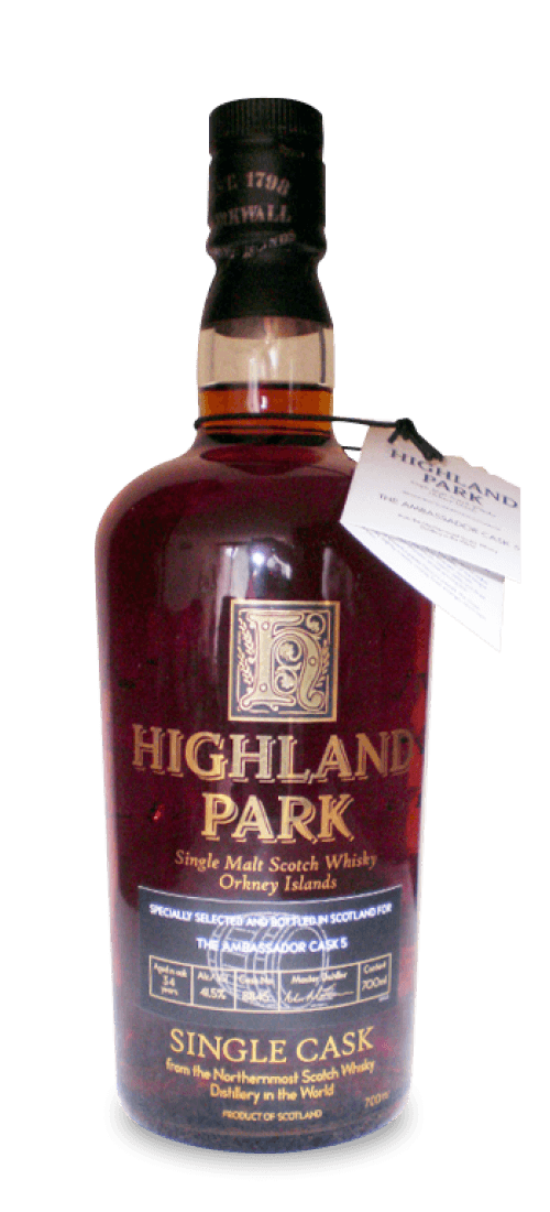 highland park, orkney single malt hogshead 'full cask' no 16, islands 2008
