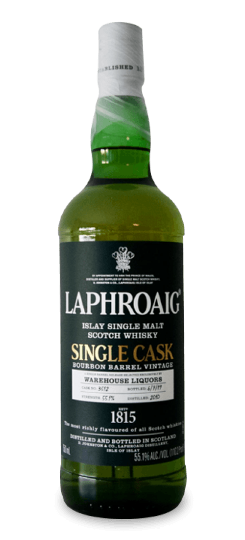 laphroaig, single malt hogshead 'full cask' no 800342, islay 2005