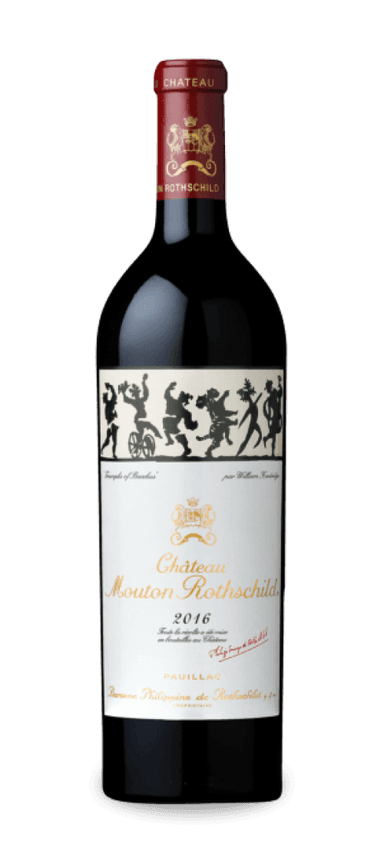 Where do we even begin with 2016 Château Mouton Rothschild? This first-growth doesn’t just come from an outstanding vintage. It is the standard by which all other Bordeaux was measured in 2016. It’s powerful, concentrated, and utterly profound. With more magic than a Penn and Teller show, it should come as no surprise that 2016 Mouton Rothschild secured four perfect scores.
 
Even in youth, this colossus is goosebump-inducing. It contains a seamless blend of 83 cabernet sauvignon, 15 merlot, 1 petit verdot, and 1 cabernet franc. On the nose, 2016 Château Mouton Rothschild is explosive. Black and blue fruits, cocoa, anise, cherry liqueur, camphor, licorice, and violets form a towering structure along with a seductive mouthfeel and silky tannins. Blessed with classic construction, investors can expect this behemoth to age for two-thirds of a century.
 
The Final Sip: In the words of Jeb Dunnuck, “The 2016 Château Mouton Rothschild is the wine of the vintage from the Médoc and is a truly profound, magical, blockbuster wine in every sense.”