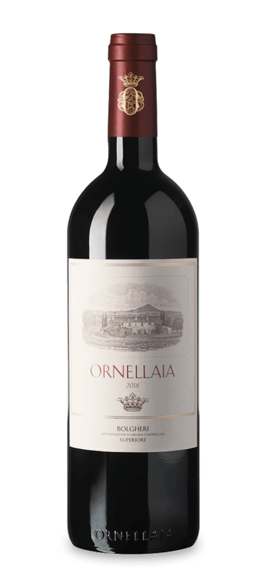 Those looking for a slice of Bordeaux in Tuscany need not look further than Ornellaia. The brainchild of Marchese Lodovico Antinori, the 2018 vintage features 51 merlot, 40 cabernet sauvignon, 7 cabernet franc, and 2 petit verdot. Even with the various Bordeaux grapes and stays in oak and barriques, the final blend sings with one voice. It’s a seamless, soaring wine with “a true sense of wholeness and consistency,” according to wine critic Monica Larner.  
 
This vintage is unique for two reasons. First, it’s reliance on merlot. For the first time ever, the red grape accounts for 50 of the blend. General manager Axel Heinz praised the vintage’s merlot for its exceptional “aromatic depth and complexity that does not come as easily (as power and concentration).” Second, the estate collaborated with Belgian artist Jan Fabre to produce a limited edition label for one bottle per case. Translation: 2018 Ornellaia delivers both style and substance. 
 
The Final Sip: The 2018 version of this Bordeaux-style red blend is off to a superb start and should only add weight with age.